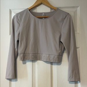 Victoria's Secret Sport Cropped Long Sleeve Active Wear Top